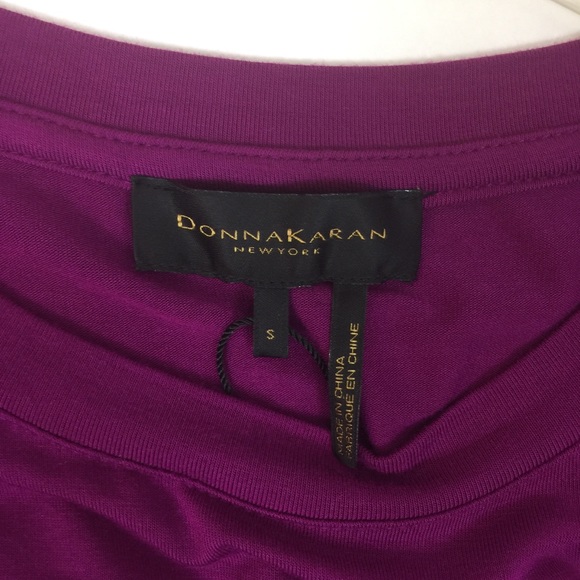 DKNY Short Sleeve Smocking Detail Top Size S - Picture 5 of 8